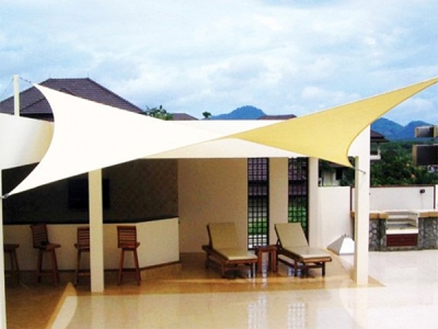 Custom pure color rectangle shade sail for outdoor sun shading