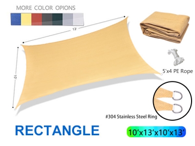 Hot Selling Rectangle Sunshade Sail for Customization/wholesale